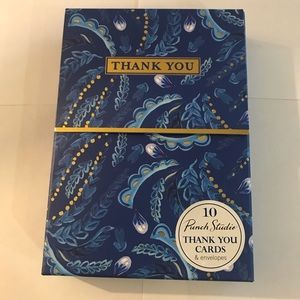 Punch Studio Blue Thank You Cards Set